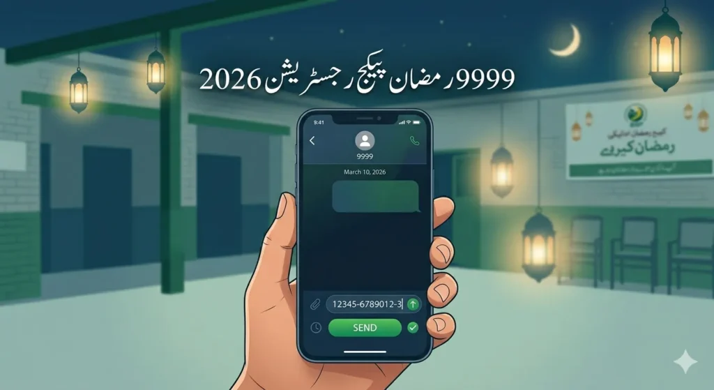 9999 ramzan package registration 2026 sms check eligibility pakistan cnic
