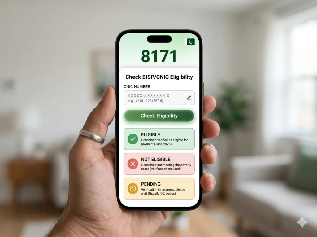 bisp 8171 cnic eligibility checker 2026 online check pakistan official