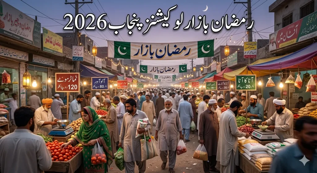 ramzan bazar locations punjab 2026 district wise list timings no registration cnic