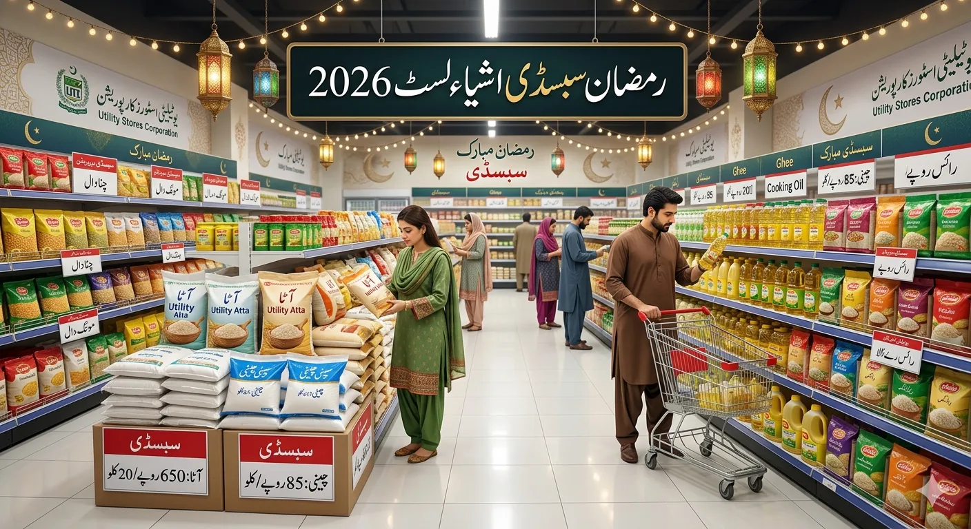 utility store ramzan subsidy items list 2026 pakistan discounted prices ration