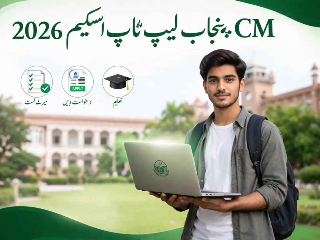 cm punjab laptop scheme 2026 eligibility apply online merit list cmlaptophed punjab gov pk