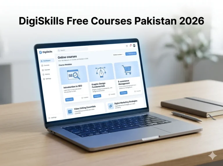 digiskills free courses pakistan 2026 register online freelancing ecommerce digital marketing seo