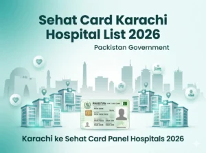 sehat card karachi hospital list 2026 area wise nazimabad gulshan dha korangi old karachi