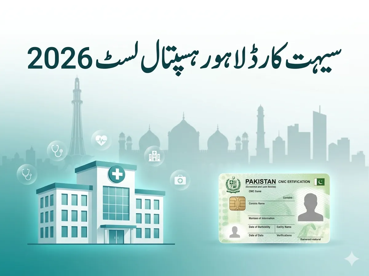 sehat card lahore hospital list gulberg dha model town johar town empanelled hospitals