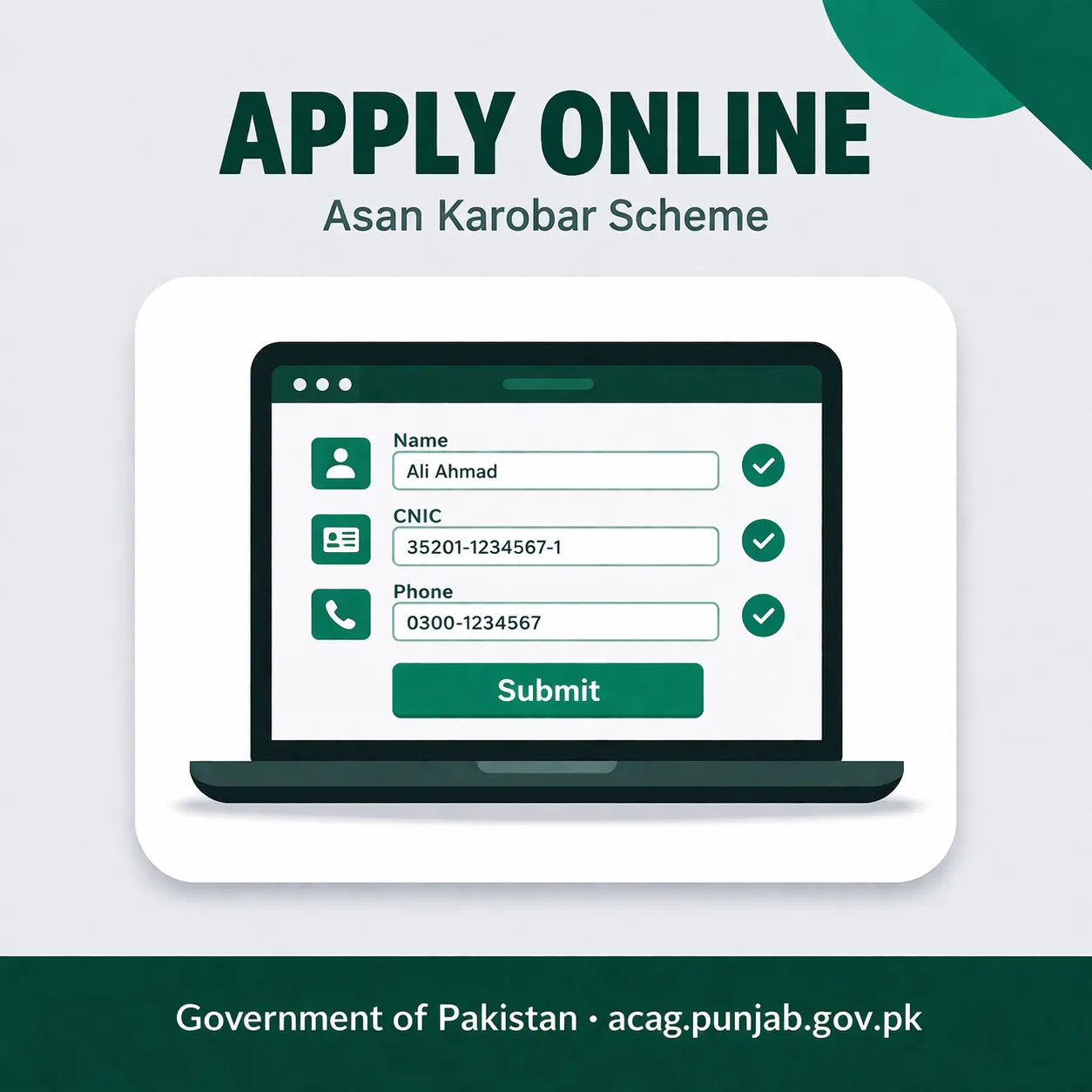apply online in Asan Karobar Scheme feature image for page