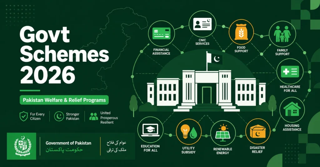 Pakistan government schemes complete guide BISP Sehat Card Kissan Card loan schemes